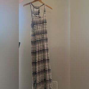 grey stripped maxi dress